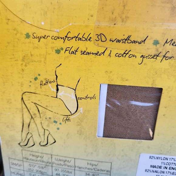 Pretty Polly Shape It Up 15 Denier Tummy Shaper Tights Nude - Picture 5 of 6